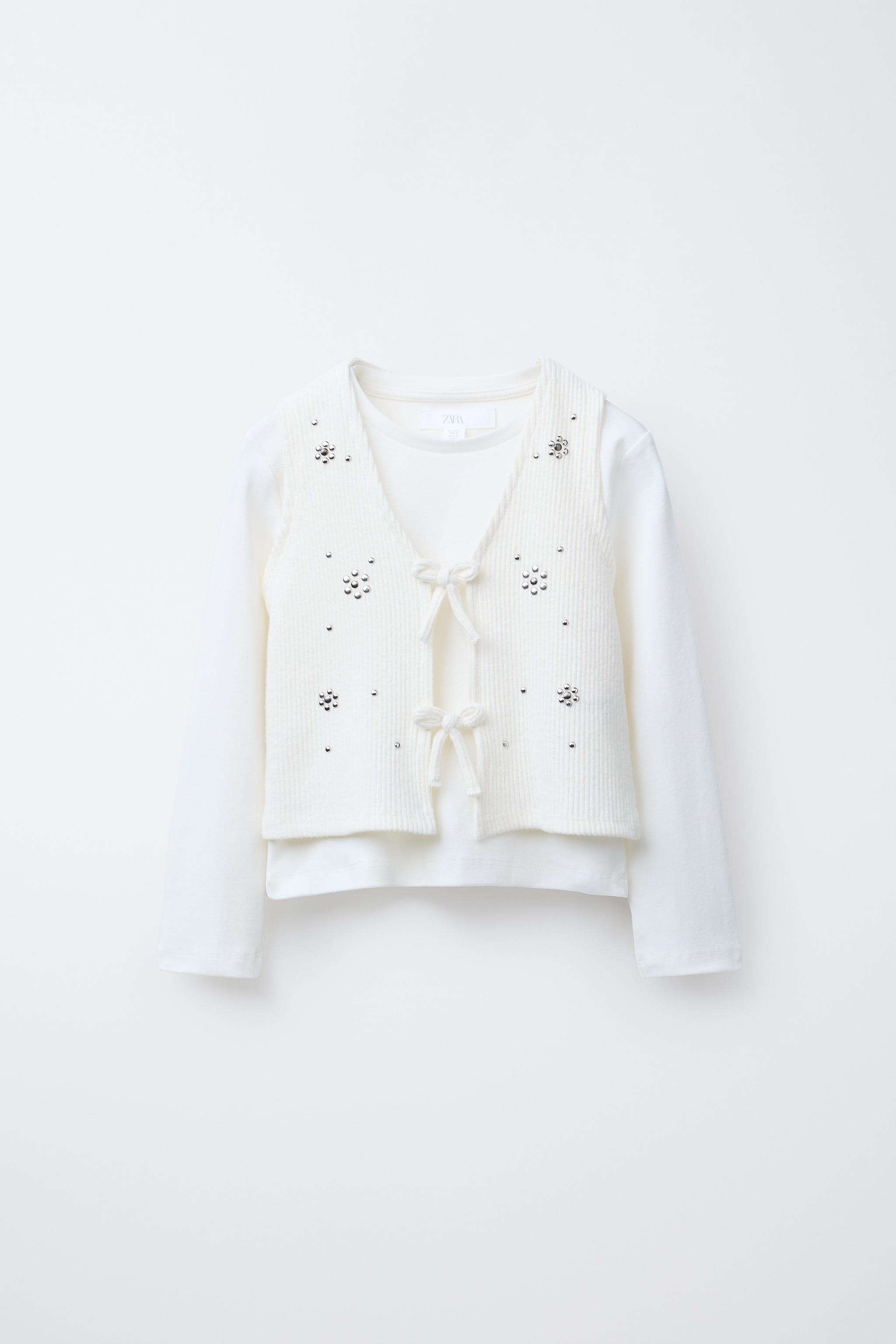 COMBINATION STUDDED VEST T-SHIRT